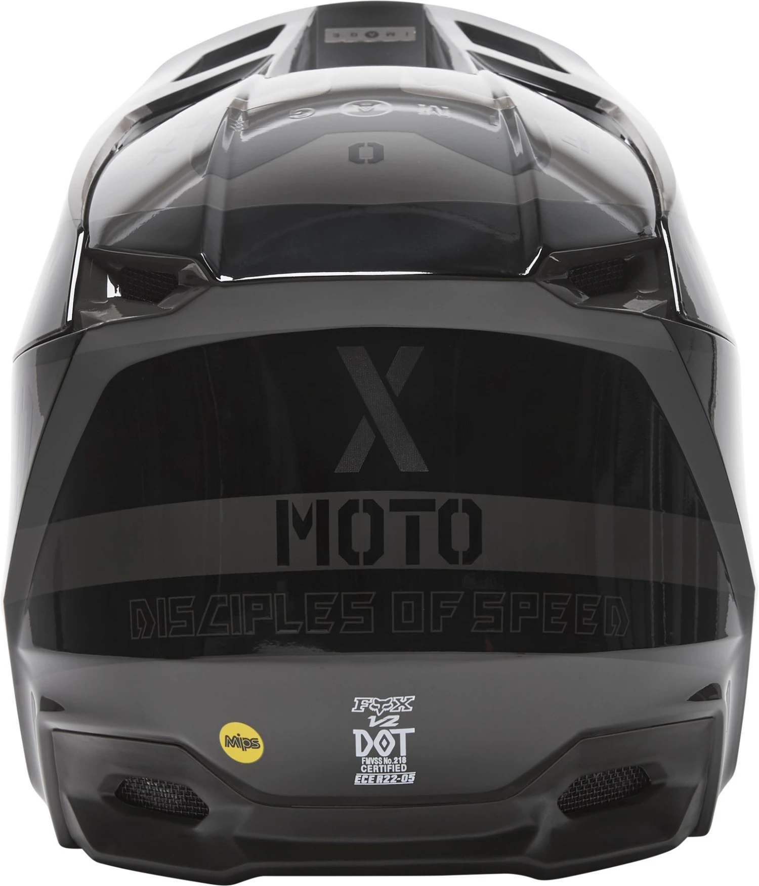 Fox Racing V2 NOBYL BLACK HELMET ECE 6 Fox Racing V2 NOBYL BLACK HELMET ECE - Image 4