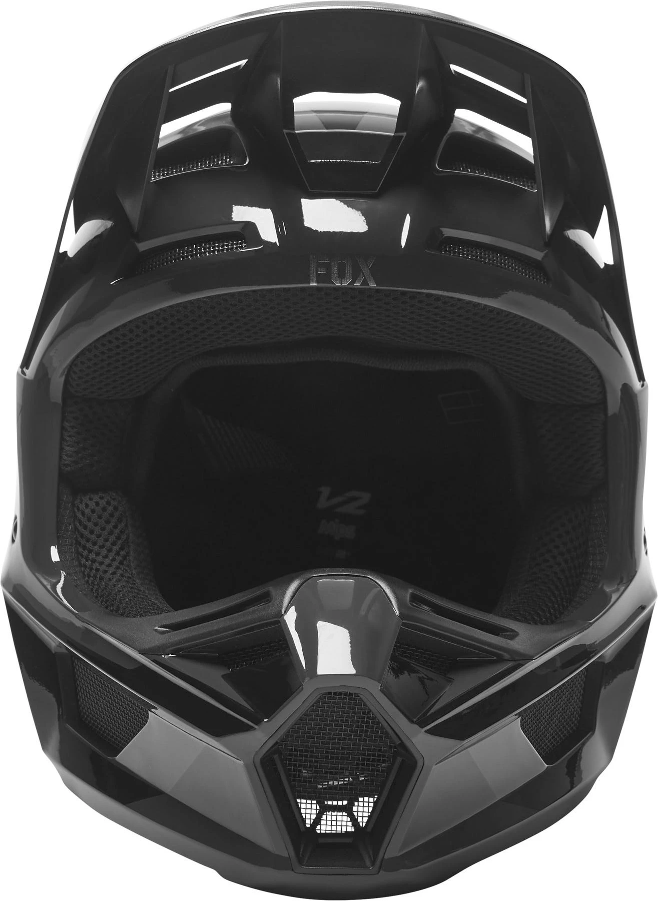 Fox Racing V2 NOBYL BLACK HELMET ECE 7 Fox Racing V2 NOBYL BLACK HELMET ECE - Image 5